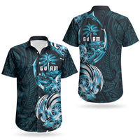 Asut Guam Chamorro Couples Matching Mermaid Dress and Hawaiian Shirt Guahan Seal Tattoo LT14 - Polynesian Pride