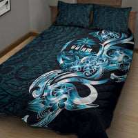 Asut Guam Chamorro Quilt Bed Set Guahan Seal Tattoo LT14 - Polynesian Pride