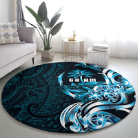 Asut Guam Chamorro Round Carpet Guahan Seal Tattoo LT14 - Polynesian Pride