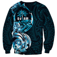 Asut Guam Chamorro Sweatshirt Guahan Seal Tattoo LT14 - Polynesian Pride