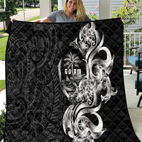 Attelong Guam Chamorro Quilt Guahan Seal Tattoo LT14 Black - Polynesian Pride