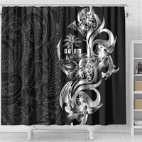 Attelong Guam Chamorro Shower Curtain Guahan Seal Tattoo LT14 - Polynesian Pride