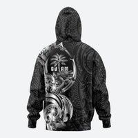 Attelong Guam Chamorro Zip Hoodie Guahan Seal Tattoo LT14 - Polynesian Pride
