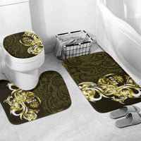 Amariyu Guam Chamorro Bathroom Set Guahan Seal Tattoo LT14 Mat Set Only (3 pcs) One Size Yellow - Polynesian Pride