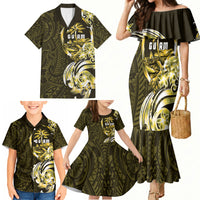Amariyu Guam Chamorro Family Matching Mermaid Dress and Hawaiian Shirt Guahan Seal Tattoo LT14 - Polynesian Pride