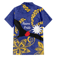Nauru Angam Day Family Matching Puletasi and Hawaiian Shirt Naoero Frigate Bird Polynesian Pattern LT14 - Polynesian Pride