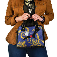 Nauru Angam Day Shoulder Handbag Naoero Frigate Bird Polynesian Pattern LT14 - Polynesian Pride