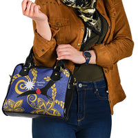 Nauru Angam Day Shoulder Handbag Naoero Frigate Bird Polynesian Pattern LT14 - Polynesian Pride