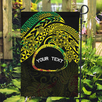 Personalised Nukuoro Atoll Garden Flag Polynesian Tattoo Curves Reggae Version