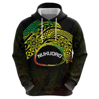 Personalised Nukuoro Atoll Hoodie Polynesian Tattoo Curves Reggae Version LT14 - Polynesian Pride