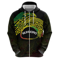 Personalised Nukuoro Atoll Hoodie Polynesian Tattoo Curves Reggae Version LT14 - Polynesian Pride