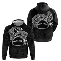 Personalised Pohnpei Nukuoro Micronesia Hoodie Polynesian Tattoo Curves Black Version LT14 - Polynesian Pride