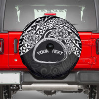 Personalised Pohnpei Nukuoro Micronesia Spare Tire Cover Polynesian Tattoo Curves Black Version LT14 - Polynesian Pride