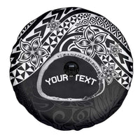 Personalised Pohnpei Nukuoro Micronesia Spare Tire Cover Polynesian Tattoo Curves Black Version LT14 - Polynesian Pride