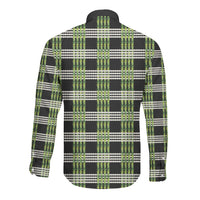 Aloha Hawaii Pakalana Pikake Lei Long Sleeve Button Shirt Palaka Inspired Hawaiian-plaid Black LT14 - Polynesian Pride