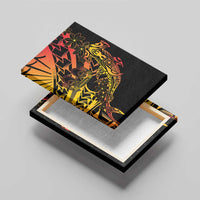 Gradient Marquesas Islands Canvas Wall Art Marquesan Matatiki Hammerhead Shark Patutiki - Polynesian Pride