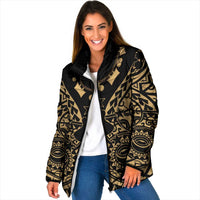 Austral Islands Padded Jacket Tuhaa Pae Penu Stars Necklace Gold - Polynesian Pride