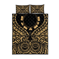 Austral Islands Quilt Bed Set Tuhaa Pae Penu Stars Necklace Gold - Polynesian Pride