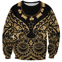 Austral Islands Sweatshirt Tuhaa Pae Penu Stars Necklace Gold - Polynesian Pride