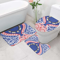 Austral Islands Bathroom Set Tuhaa Pae Penu Stars Necklace Red - Polynesian Pride