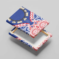 Austral Islands Canvas Wall Art Tuhaa Pae Penu Stars Necklace Red - Polynesian Pride