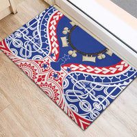 Austral Islands Rubber Doormat Tuhaa Pae Penu Stars Necklace Red - Polynesian Pride