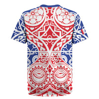 Austral Islands Rugby Jersey Tuhaa Pae Penu Stars Necklace Red - Polynesian Pride