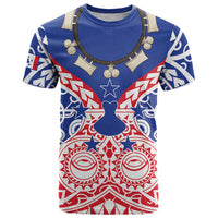 Austral Islands T Shirt Tuhaa Pae Penu Stars Necklace Red - Polynesian Pride