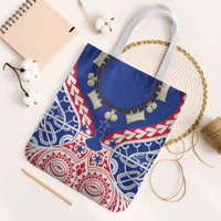 Austral Islands Tote Bag Tuhaa Pae Penu Stars Necklace Red - Polynesian Pride