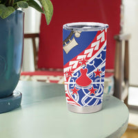 Austral Islands Tumbler Cup Tuhaa Pae Penu Stars Necklace Red - Polynesian Pride