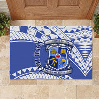 Personalised Samoa St Josephs College Rubber Doormat Marist Brothers Samoan Pattern LT14 - Polynesian Pride