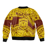 Personalised Samoa College Bomber Jacket Samoan Pattern LT14 - Polynesian Pride