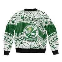 Personalised Samoa Faleata College Bomber Jacket Samoan Pattern LT14 - Polynesian Pride