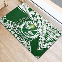 Personalised Samoa Faleata College Rubber Doormat Samoan Pattern LT14 - Polynesian Pride