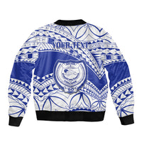 Personalised Samoa Safata College Bomber Jacket Samoan Pattern LT14 - Polynesian Pride