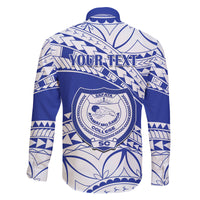 Personalised Samoa Safata College Family Matching Long Sleeve Bodycon Dress and Hawaiian Shirt Samoan Pattern LT14 - Polynesian Pride