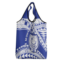 Personalised Samoa Safata College Grocery Bag Samoan Pattern