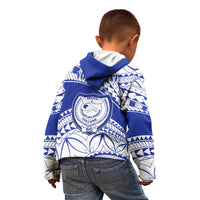 Personalised Samoa Safata College Kid Hoodie Samoan Pattern LT14 - Polynesian Pride
