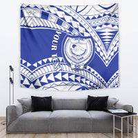 Personalised Samoa Safata College Tapestry Samoan Pattern LT14 - Polynesian Pride