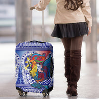 Philippines Luggage Cover Filipino Sarimanok With Polynesian Tattoo LT14 - Polynesian Pride