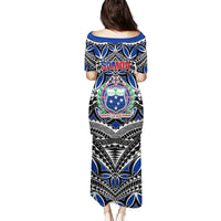 Samoa 685 Family Matching Puletasi Dress and Hawaiian Shirt Samoan Coat Of Arms Simple Style LT14 - Polynesian Pride
