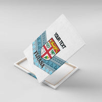 Custom Fiji Tapa Rugby 2025 Canvas Wall Art Go Champions Fijiana