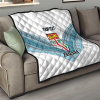 Custom Fiji Tapa Rugby 2025 Quilt Go Champions Fijiana