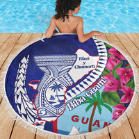 Biba Guam Liberation Day Beach Blanket Tano y Chamoru Latte Stone Blue