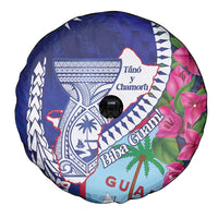 Biba Guam Liberation Day Spare Tire Cover Tano y Chamoru Latte Stone Blue