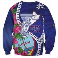Biba Guam Liberation Day Sweatshirt Tano y Chamoru Latte Stone Blue