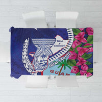 Biba Guam Liberation Day Tablecloth Tano y Chamoru Latte Stone Blue