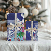 Biba Guam Liberation Day Wrapping Paper Tano y Chamoru Latte Stone Blue - Polynesian Pride