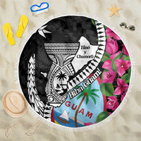 Biba Guam Liberation Day Beach Blanket Tano y Chamoru Latte Stone Black