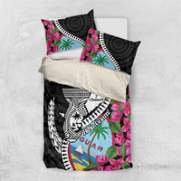 Biba Guam Liberation Day Bedding Set Tano y Chamoru Latte Stone Black